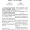 Using Digital Chains of Custody on Constrained Devices to Verify Evidence