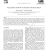 Using distance transforms to decompose 3D discrete objects