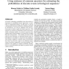 Using mixtures of common ancestors for estimating the probabilities of discrete events in biological sequences