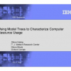 Using model trees to characterize computer resource usage