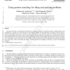 Using pattern matching for tiling and packing problems