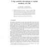 Using symbolic descriptions to explain similarity on CBR