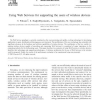 Using Web Services for supporting the users of wireless devices