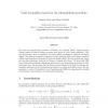 Valid inequalities based on the interpolation procedure