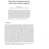 Value-Based Argumentation for Democratic Decision Support