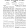 Variable Input Delay CMOS Logic for Low Power Design