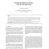 Variable resolution triangulations