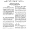 Variation-Aware Application Scheduling and Power Management for Chip Multiprocessors