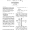 Variations on Multimedia Data Mining