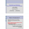 Virtualization and databases: state of the art and research challenges