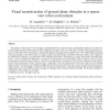 Visual reconstruction of ground plane obstacles in a sparse view robot environment