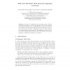 Web and Semantic Web Query Languages: A Survey
