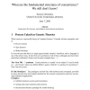 What are the Fundamental Structures of Concurrency?: We still don't know!