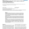 Word correlation matrices for protein sequence analysis and remote homology detection