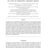 WordICA - emergence of linguistic representations for words by independent component analysis